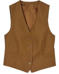Burberry - Single Breasted V-Neck Tailored Waistcoat - Lyst
