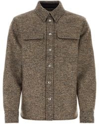 Bottega Veneta - Long-Sleeve Wool Shirt - Lyst