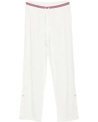 Liu Jo - Interlock Drawstring Striped Track Pants - Lyst