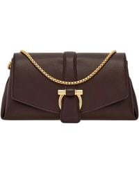 Ferragamo - Gancini Clasp Small Shoulder Bag - Lyst