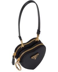 Prada - Saffiano Leather Mini Pouch - Lyst