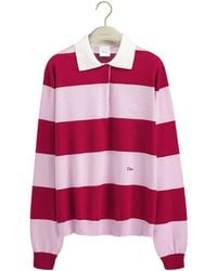 Dior - Marinière Long-Sleeved Polo Shirt - Lyst