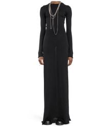 Ann Demeulemeester - Eva Long-Sleeve Cut-Out Maxi Dress - Lyst