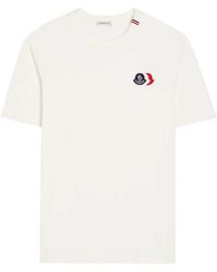 Moncler - Round-Neck Short-Sleeved T-Shirt - Lyst