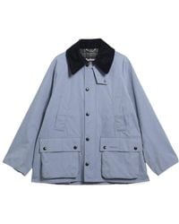 Barbour - Bedale Corduroy-Collar Logo-Embroidered Jacket - Lyst