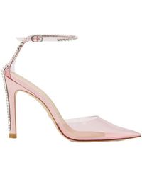 Stuart Weitzman - Crystal-Embellished Pointed Pumps - Lyst