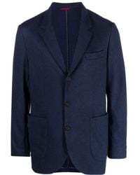 Brunello Cucinelli - Single-Breasted Long Sleeved Blazer - Lyst