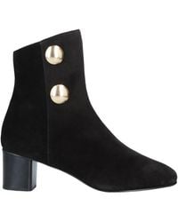 Chloé - Minimalist Round Toe Block Heel Ankle Boots - Lyst