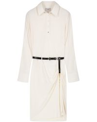 Coperni - Belted Draped Dress - Lyst