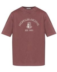 Moncler - Logo Printed Crewneck T-Shirt - Lyst