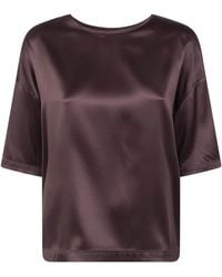 Brunello Cucinelli - Keyhole Crewneck Top - Lyst