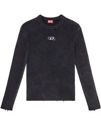 DIESEL - K-Darin-D Cut-Out Logo Distressed Jumper - Lyst