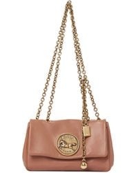 Chloé - Chloé Heritage Logo Plaque Small Shoulder Bag - Lyst