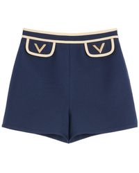 Valentino - Crepe Couture Shorts - Lyst