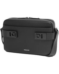 Ferragamo - Ferragamo Gancini-Plaque Zipped Shoulder Bag - Lyst
