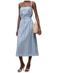 Dior - Iviera Embroidered Mid-Length Straight Dress - Lyst