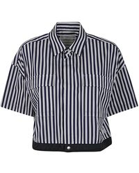Sacai - Thomas Mason Cotton Poplin Shirt - Lyst