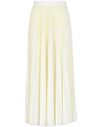 Fabiana Filippi - Zip Fastened Pleated Jersey Skirt - Lyst