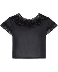 Nili Lotan - Hollow-Out Decorative Top - Lyst
