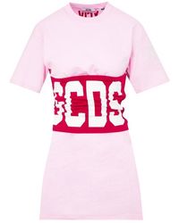 Gcds - Logo-Print T-Shirt Dress - Lyst