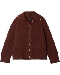 Nili Lotan - Deryl Ribbed Cashmere Cardigan - Lyst