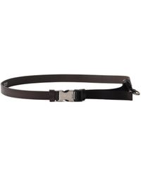 Prada - Logo-Engraved Buckle Belt - Lyst