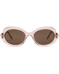 Loewe - Mini Oval Slim Sunglasses - Lyst
