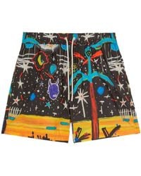 Palm Angels - Starry Night Drawstring Swim Shorts - Lyst
