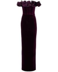 Rebecca Vallance - Charles Off-Shoulder Velvet Gown - Lyst