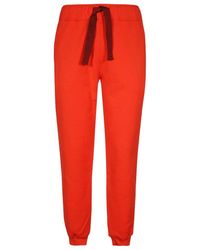 Lanvin - Drawstring Straight Leg Trousers - Lyst