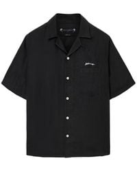 AllSaints - Wilder Logo-Embroidery Short-Sleeve Shirt - Lyst