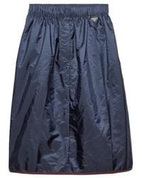 Prada - Re-Nylon Elasticated Waistband Skirt - Lyst