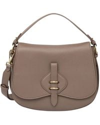 Coccinelle - Logo-Detai Leather Shoulder Bag - Lyst
