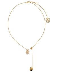 Burberry - Shield Pendant Necklace - Lyst
