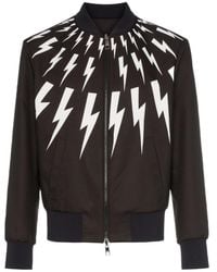 Neil Barrett - Long-Sleeved Zipper Casual Jacket - Lyst