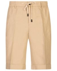 Peserico - Drawstring-Waist Turned-Up Shorts - Lyst