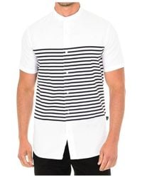 Armani Jeans - Striped Detail Shirt - Lyst