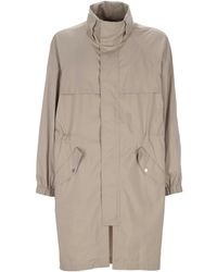 Brunello Cucinelli - Back-Drawstring Coat - Lyst