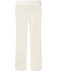 Eres - Crochet-Knit Straight-Leg Pants - Lyst