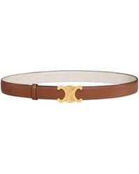 Celine - Triomphe Buckle Reversible Strap 25Mm - Lyst