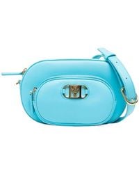 MCM - Mode Travia Logo Plaque Mini Crossbody Bag - Lyst