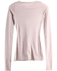 Rick Owens - Semi-Sheer Long-Sleeve Top - Lyst
