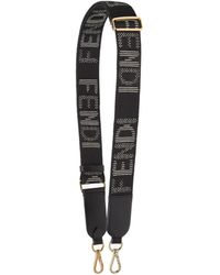 Fendi - Denim-Effect Ff Jacquard Shoulder Strap - Lyst