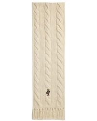Polo Ralph Lauren - Bear Cable Knit Scarf - Lyst