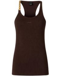 Pinko - Sleeveless Chain-Strap Tank Top - Lyst