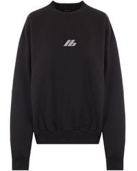 Balenciaga - Logo Printed Crewneck Activewear Sweatshirt - Lyst