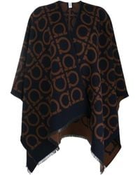 Ferragamo - Logo Print Cloak - Lyst