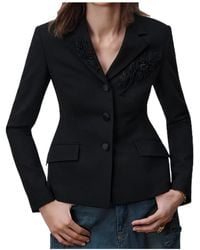 Dior - Embroidered Bar Jacket - Lyst
