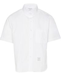 Thom Browne - Poplin Round Hem Shirt - Lyst