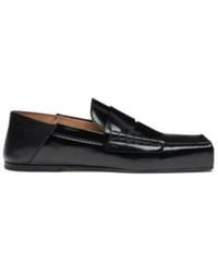 Jacquemus - Square-Toe Leather Loafer Flats - Lyst